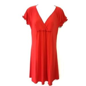 Laundry by Design Womens Sz 8 Red Dress Knee Short